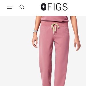 FIGS Livingston Pant in Mauve MEDIUM TALL